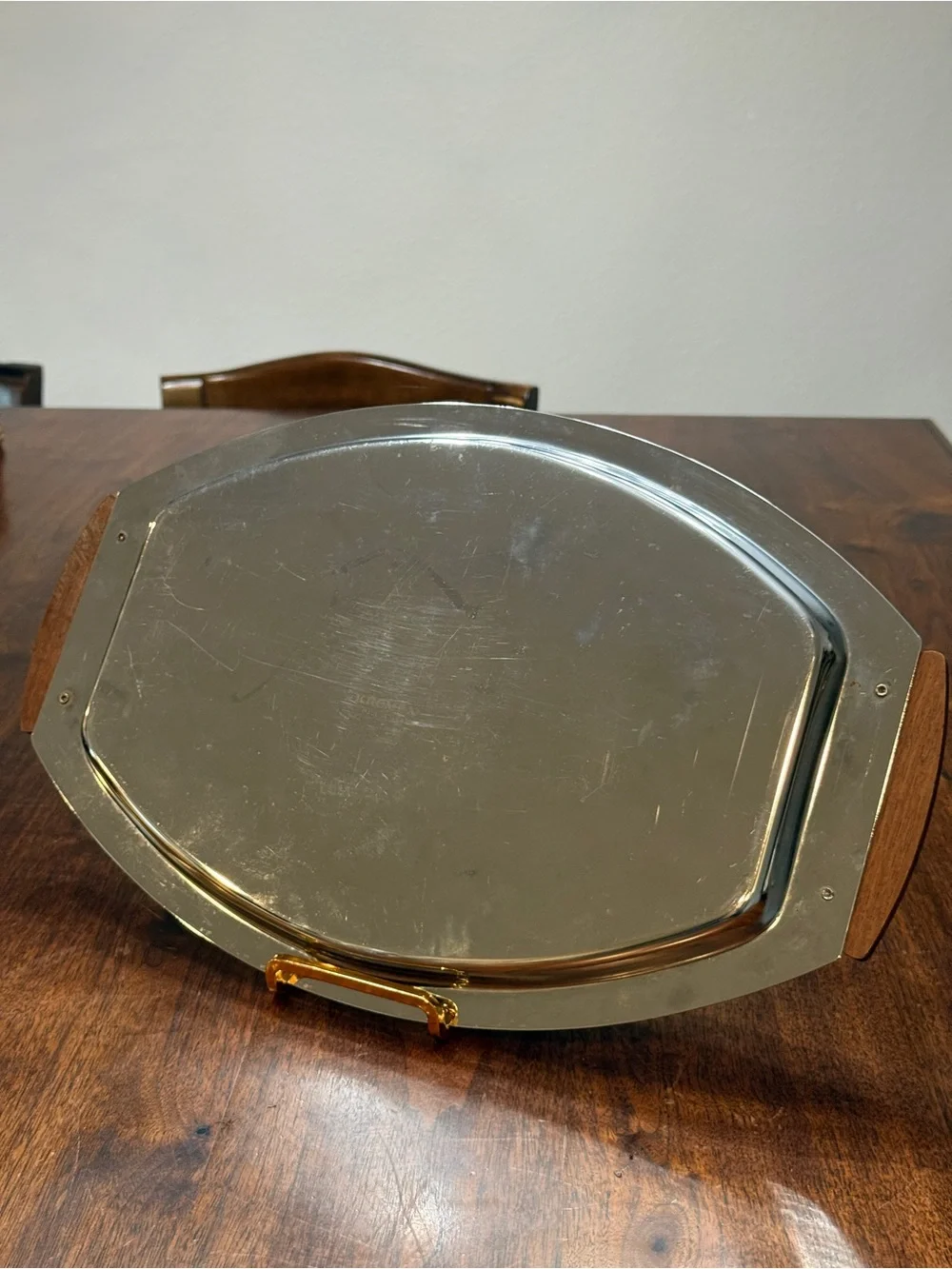 Vintage mid-century modern carousel bar set